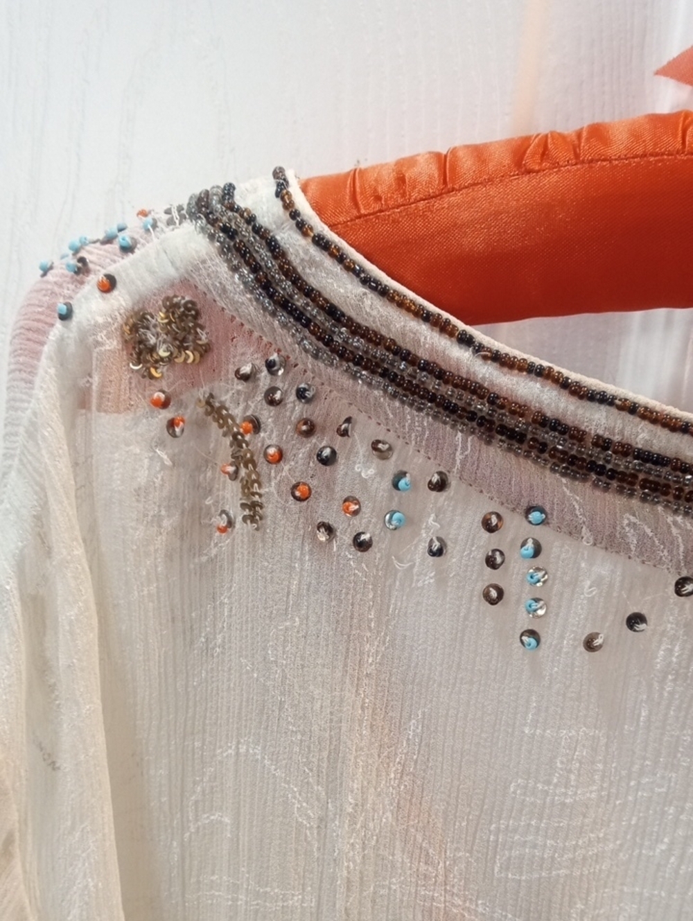 CHICO' EMBELLISHED SILK TUNIC - Picture 10 of 11
